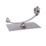 Jamonero rotatorio 360º y giratorio INOX Flores Cortés - Base de 500x250x6mm